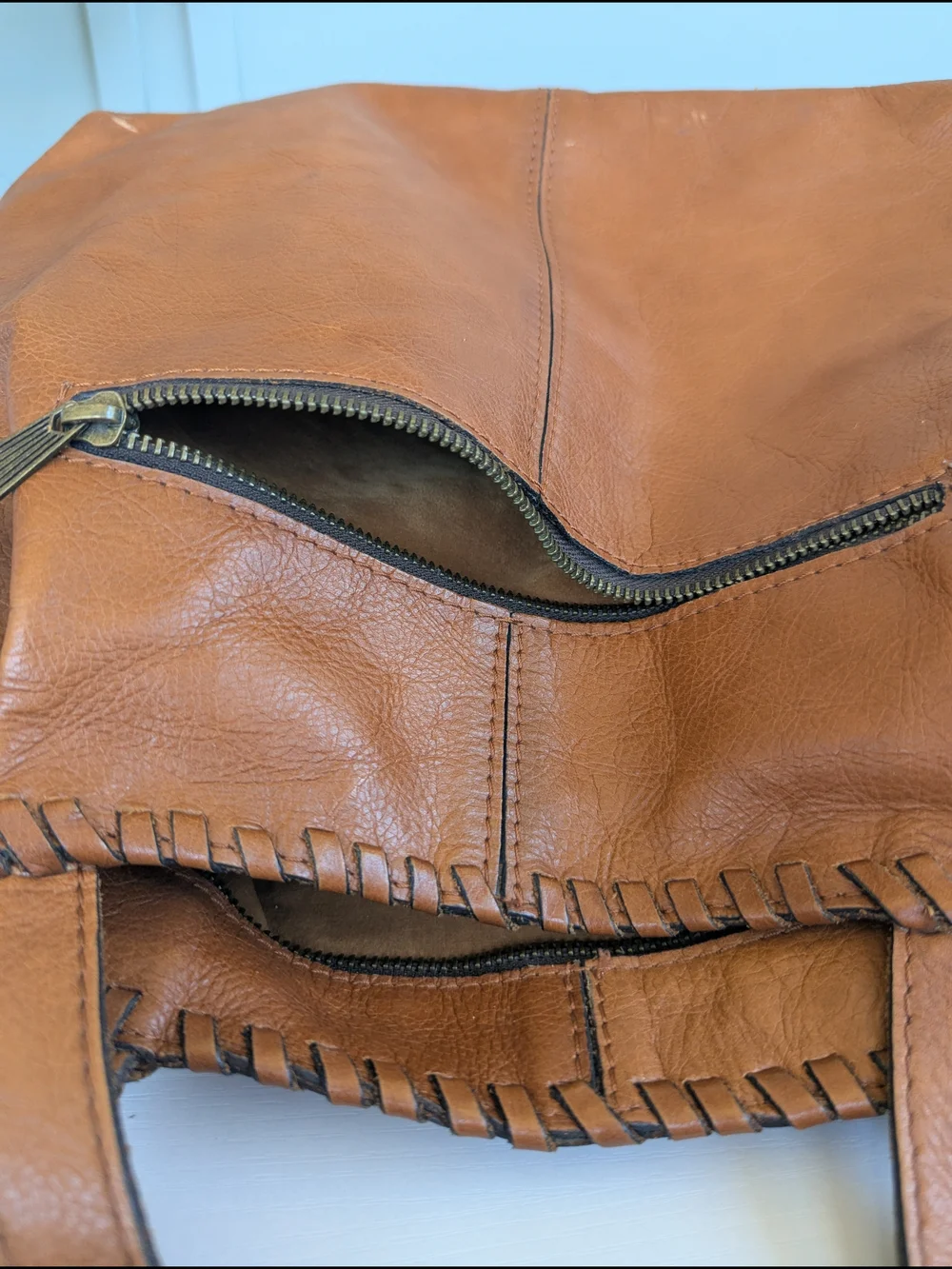 Vintage Patricia Nashfull-grain leather tote bag